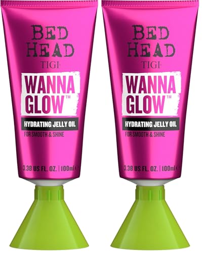 Image of Bed Head by TIGI - Wanna Glow Hydrating Jelly Hair Oil - For Shiny Smooth Hair - 100 ml (Pack of 2)