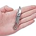 KeyUnity KK00 Navaja de bolsillo para llavero, pequeña navaja plegable de titanio, hoja con llavero, cortador de cajas de herramientas múltiples, cuchillo tactico EDC para hombres