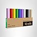 Cricut Value Permanent Vinyl, Rainbow Sampler – 12in x 5ft Rolls (10 ct)