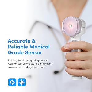 Medical Grade Heavy Duty Touchless Infrared Forehead Thermometer, for Adults & Baby Digital Thermometer Gun, 1s Instant Results Medical Grade Heavy Duty Touchless Infrared Forehead Thermometer, for Adults & Baby Digital Thermometer Gun, 1s Instant Results