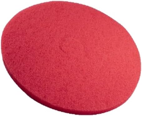 JaniSource 20" Floor Buffing Pads, Red, Case of 5