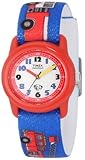 Timex Kids' T7B704 Quartz Analog Fire Trucks Elastic Band Watch