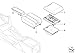 BMW 51-16-8-215-943 Center Armrest Tray