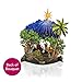 Freshcut Paper Pop Up Christmas Cards, 15 Inch Starlit Nativity, Pop Up 3D Greeting Cards, Paper Nativity Scene Decoration, Christmas Card, Holiday Card, Blank Notecard & Envelope