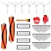 KEEPOW Accessory Kit for Xiaomi mijia Roborock E35 E25 E20 S50 S6 S51 Roborock with 4 Hepa Filters, 2 Main Brushes, 6 Side Brushes, 3 Mop Cloth, 2 Cleaning Tools