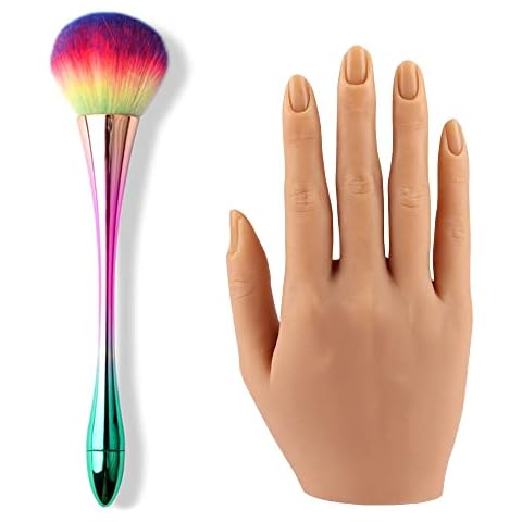 KnowU Flexible Silicone Nail Practice Hand Cover