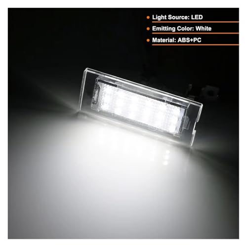 Plafón luz matrícula impermeable con acabado premium para renovación E53 E83 5