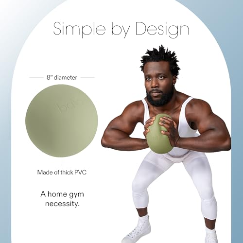 Bala Non-Weighted Exercise Ball - 8" Yoga Ball for Barre, Stretching, Strength & Core Training - Small Pilates Ball Workout Accessory with Mini Pump for Home Gym & Fitness Routines - 100% PVC - Image 5