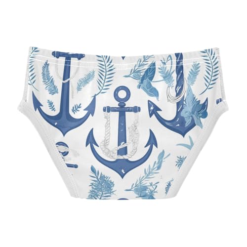 KLL Marine Ocean Navy Blue Toddler Boys Cotton Briefs Underwear Breathable Undies2