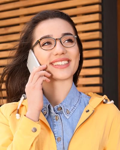 5 pack reading glasses for women blue light blocking computer reader spring hinge eyeglasses