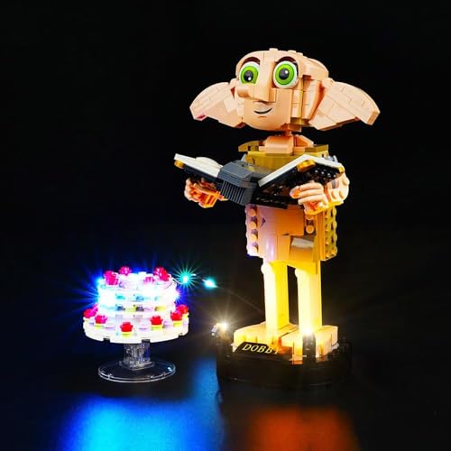 cooldac Led Licht Kit Kompatibel mit Lego 76421 Harry Potter Dobby der Hauself Set (nur Beleuchtung, Keine Modelle), Kreative Dekorlichter Set Kompatibel mit Lego Dobby Harry Potter Dobby