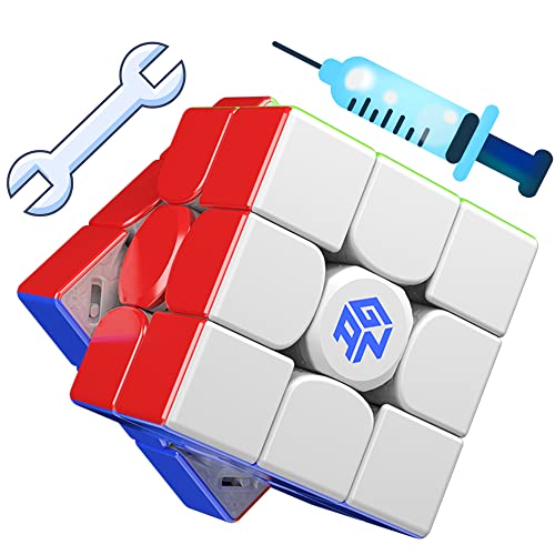 CuberShop GAN 12 M MagLev Frosted (with Pro Lube Service), GAN 12 M MagLev 2021 Flagship 3x3 Magnetic Speed Cube Stickerless, GAN 12 MagLev Puzzle Toy (Frosted Surface, Primary Internal)