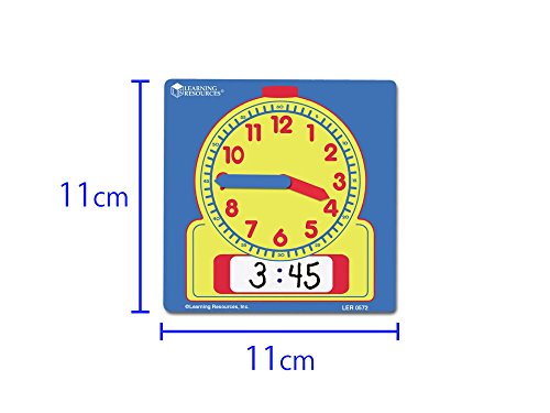 Image of Learning Resources Write and Wipe Student Clocks (Pack of 2)