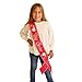 Beistle Big Sister Satin Sash, 27-Inch by 3-1/2-Inch, Cerise/White