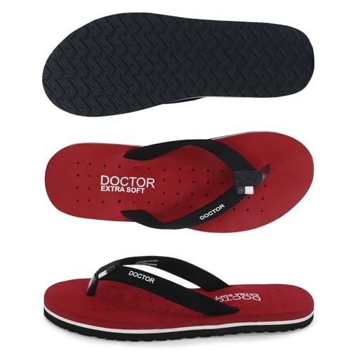 Image of DOCTOR EXTRA SOFT House Slipper for Women's Care Dr Orthopaedic Super Comfort Fitting Flat Cushion Chappal Flip-Flop for Ladies & Girl's