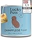 Lucky Pets Zahnpflege Pulver für Hunde I Zahnsteinentferner Hund [250 g Made in Germany] Natürliche Zahnreinigung Hund gegen Mundgeruch & Zahnstein I Zahnpflege Hund I TESTSIEGER