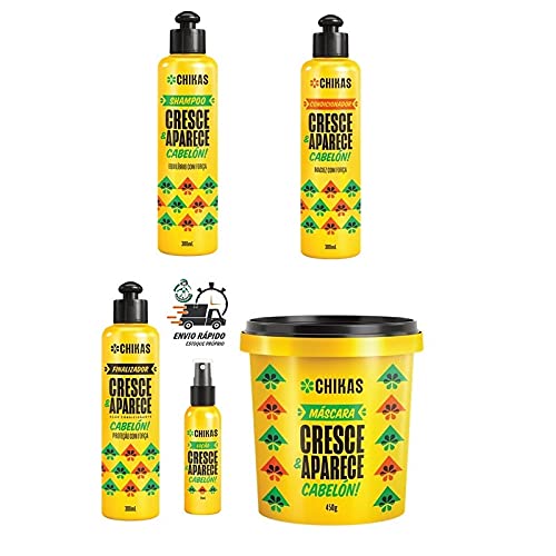Kit Cresce & Aparece Acelera o Crescimento Do Cabelo Chikas