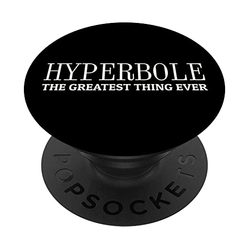 Divertido HYPERBOLE La cosa más sorprendente jamás divertida literatura PopSockets PopGrip Intercambiable