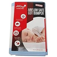 Airoya® Premium 2-Sided Cot Bed Bumper, Double Layers For Extra