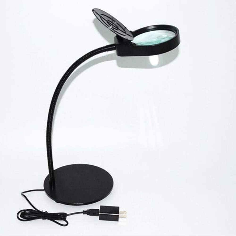 Lampe de grossissement CRODY pour couture et artisanat sur table avec luminosité dimmable