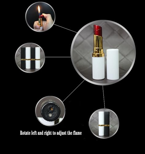 Encendedor lipstick para mujer color negro miniatura 5