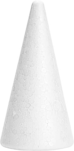 Miniatura 7 de Bright Creations Conos de espuma para manualidades, 2 x 4 pulgadas, color blanco, paquete de 24, formas de cono para proyectos de gnomos de