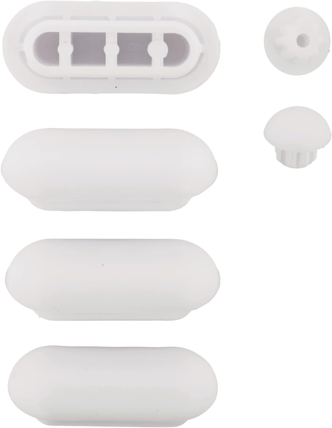 WC Seat| Support Stopper for Toilet Seat | Spacer for WC Glasses | Muffler | White | Plastic, 64900 1