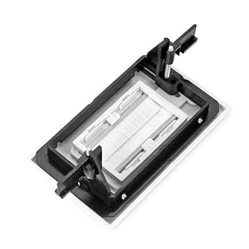 Placa de pared pasacables con cepillo estilo Decora para cables HDMI de un solo gancho 8