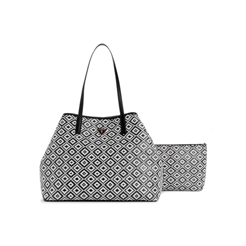 Cabas Vikky GUESS motif tissé jeans le sac spacieux contre le désordre