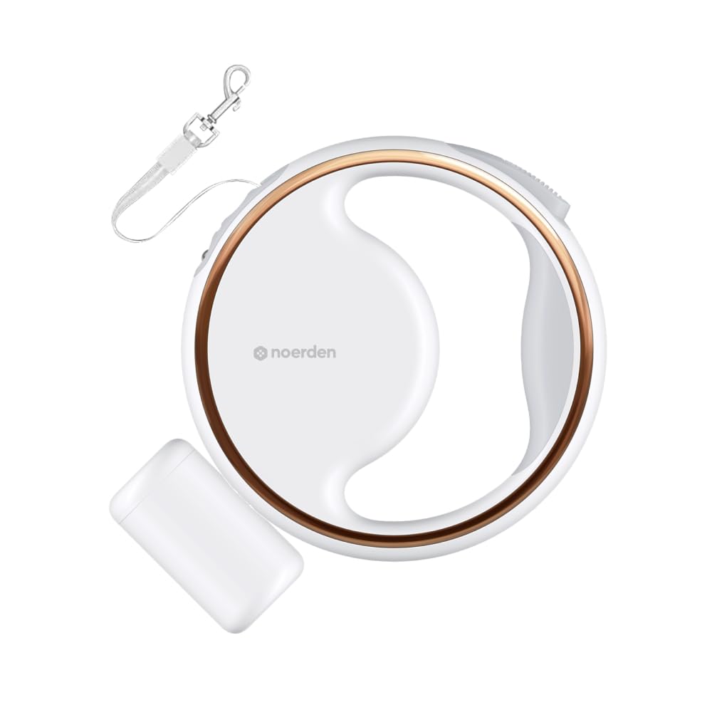 Noerden Lumi Leash, Reflective, LED Torch, Poop Bag Dispenser, 3m Dog Lead for Dogs upto 50kg