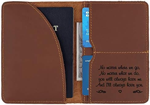Personalized Leather Passport Holder for Men Passport Cover Traveler Gifts Unique gifts for Boyfriend Husband