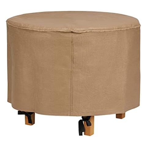 Duck Covers Essential Round Patio Ottoman Cover Cover