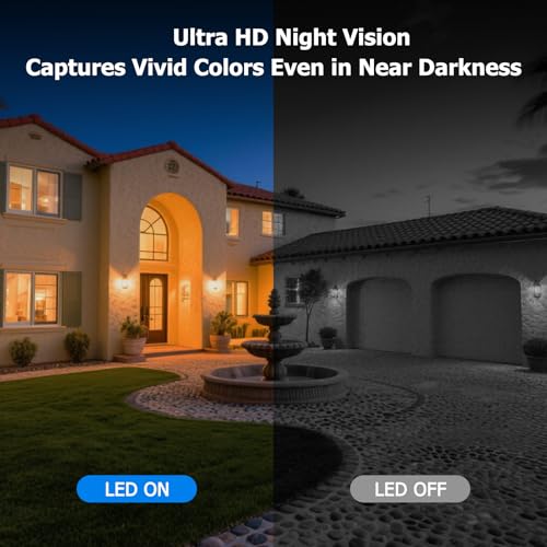 Calike 4k Cámara Vigilancia WiFi Exterior Solar con Panel Solar,2.4G/5GHz Camara Exterior Solar con Doble Lente,360° PTZ,Visión Nocturna en Color,Detección PIR de Movimiento - imagen 6