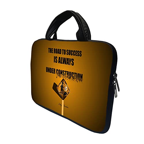 Image of TheSkinMantra Chain Laptop Sleeve Bag Compatible with Laptop /Macbooks /Chrombook /Notebook /Zbook (13.3 Inch [Handle], The Road to Success)