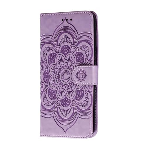 shingtomua for Samsung Galaxy A12 / M12 Case Wallet with Card Holder Kickstand Magnetic Soft Leather Flip Fold Case for Samsung A12 Cover (Purple)