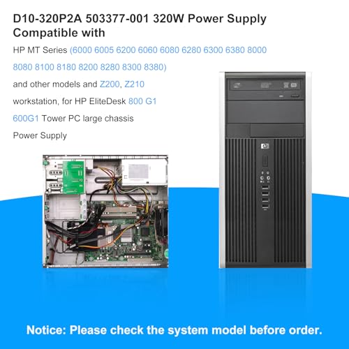 Fuente de alimentación S-Union 320W modelo D10-320P2A compatible HP miniatura 3