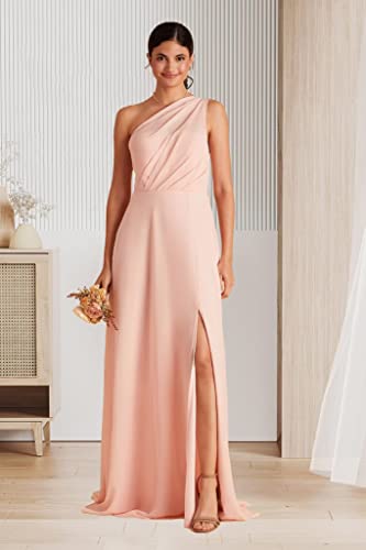 Susubiby Elegant Chiffon Bridesmaid Dresses For Women Sage Green One Shoulder A-Line Formal Evening Dress Us 4 #TOP3