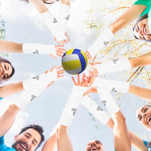 JIEYAO 1 Paar Volleyball Armschoner, Unterarmschoner mit Anti-Rutsch Schutzpolster und Daumenloch Elastische Volleyball Armmanschetten Unterarmschutz Arm Sleeves Zubehör für Armschutz Jugend Kinder