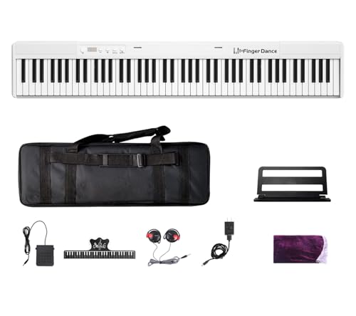 Finger Dance 電子ピアノ Amazon.com: Finger Dance Folding Piano Keyboard 88 Keys