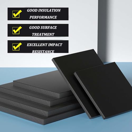 Lámina de plástico ABS negro de 100x200mm para maquetas y reformas en el taller de casa 6