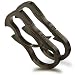 Idakey Full Stainless Steel Anti-lost KeyChain Carabiner Mutil Function Home Tool with Bottle Opener for Home (2Pcs Black)