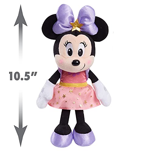 Disney Junior Minnie Mouse 8-Inch Small Stars Minnie Mouse Beanbag Plush, Minnie Mouse In Pink Star Dress, Stuffed Animal, By Just Play #TOP2