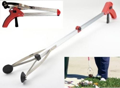 30" Folding Pick up Tool Grabber Reacher Stick Reaching Grab Extend Reach