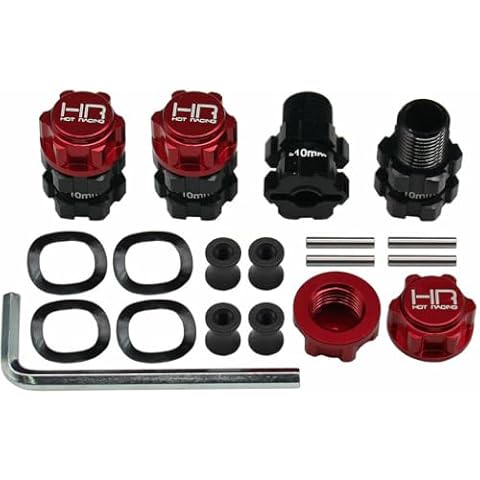 Hot Racing ATF117XT02 Aluminum Heavy Duty 17mm Hex Hubs 10mm Offset Arrma 1:10 4x4 Cover