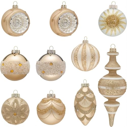 Décorations de Noël en verre dans leur coffret cadeau idéal pour les fêtes - 2