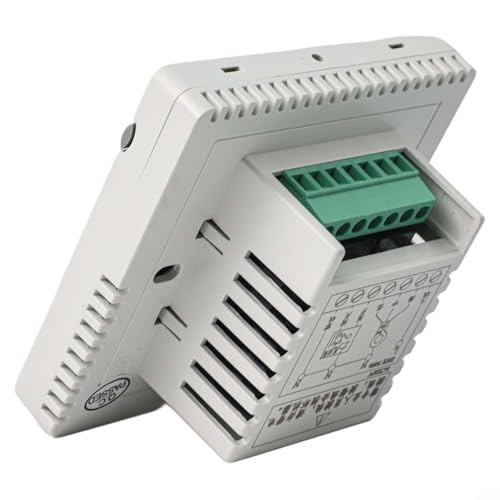 Thermostat numérique LCD pour unités de bobine de ventilateur, boîtier ABS blanc, précision ± 1 °C, plage de 0 à 45 °C, AC 220 V non programmable