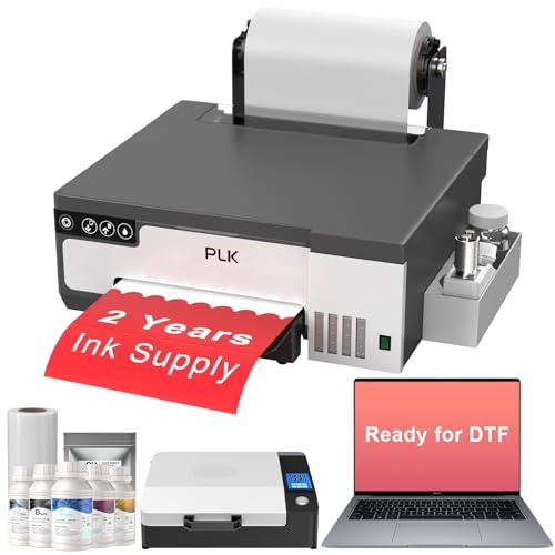 plk a4 dtf printer with xp600 printhead amp roll feeder l8058 dtf transfer machine with white stirring system100 transfer rate for diy printingprinterovenlaptopconsumables