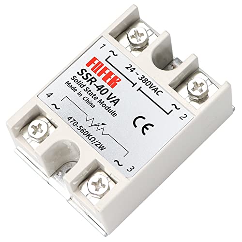 Relé de estado sólido SSR-40VA regulador para control de potencia industrial de 24-380VAC
