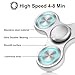 Isapral Fidget Spinners Toy, Metal Stainless Steel Bearing High Speed 4-8 Min Spins, EDC ADHD Stress Anxiety Relieves Fidgets Finger Toys, Novelty Gift for Kids and Adults, Silver