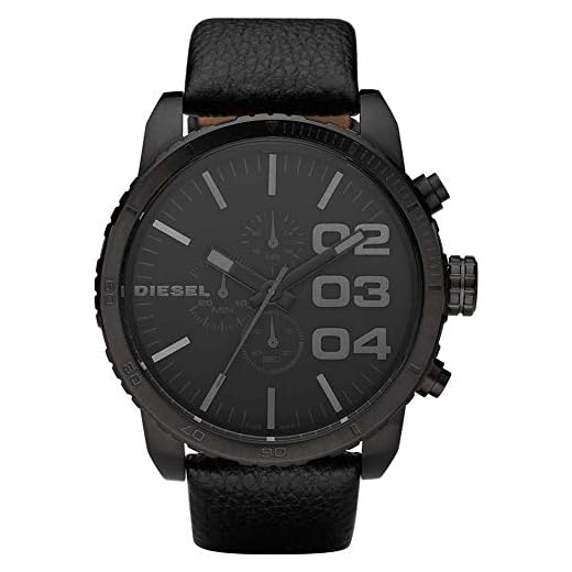 Diesel Reloj Cronógrafo para Hombre de Cuarzo con Correa en Cuero DZ4216